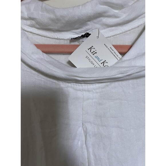 Diverse Italia White Linen Dress One Size Fits To Up XXXL - Picture 5 of 6